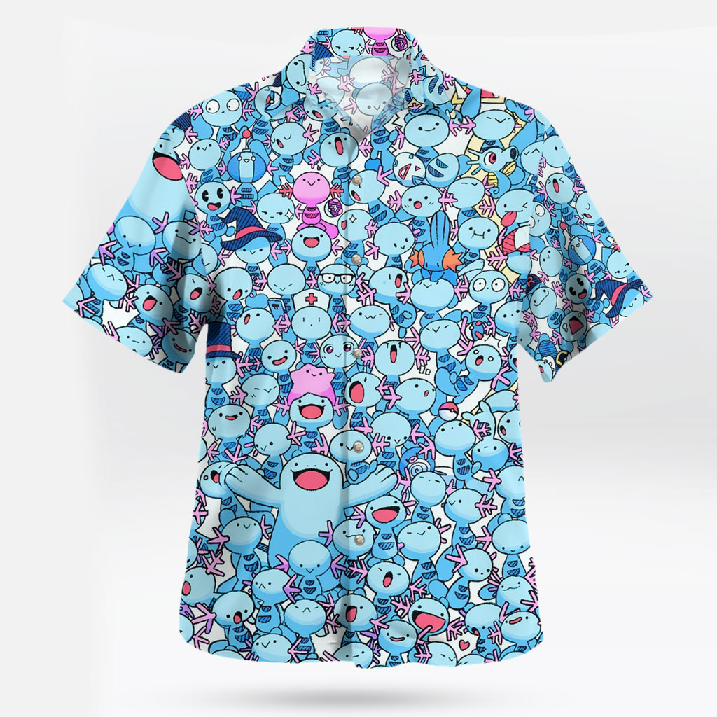 Mudkip Pokemon Pattern Hawaiian Shirt
