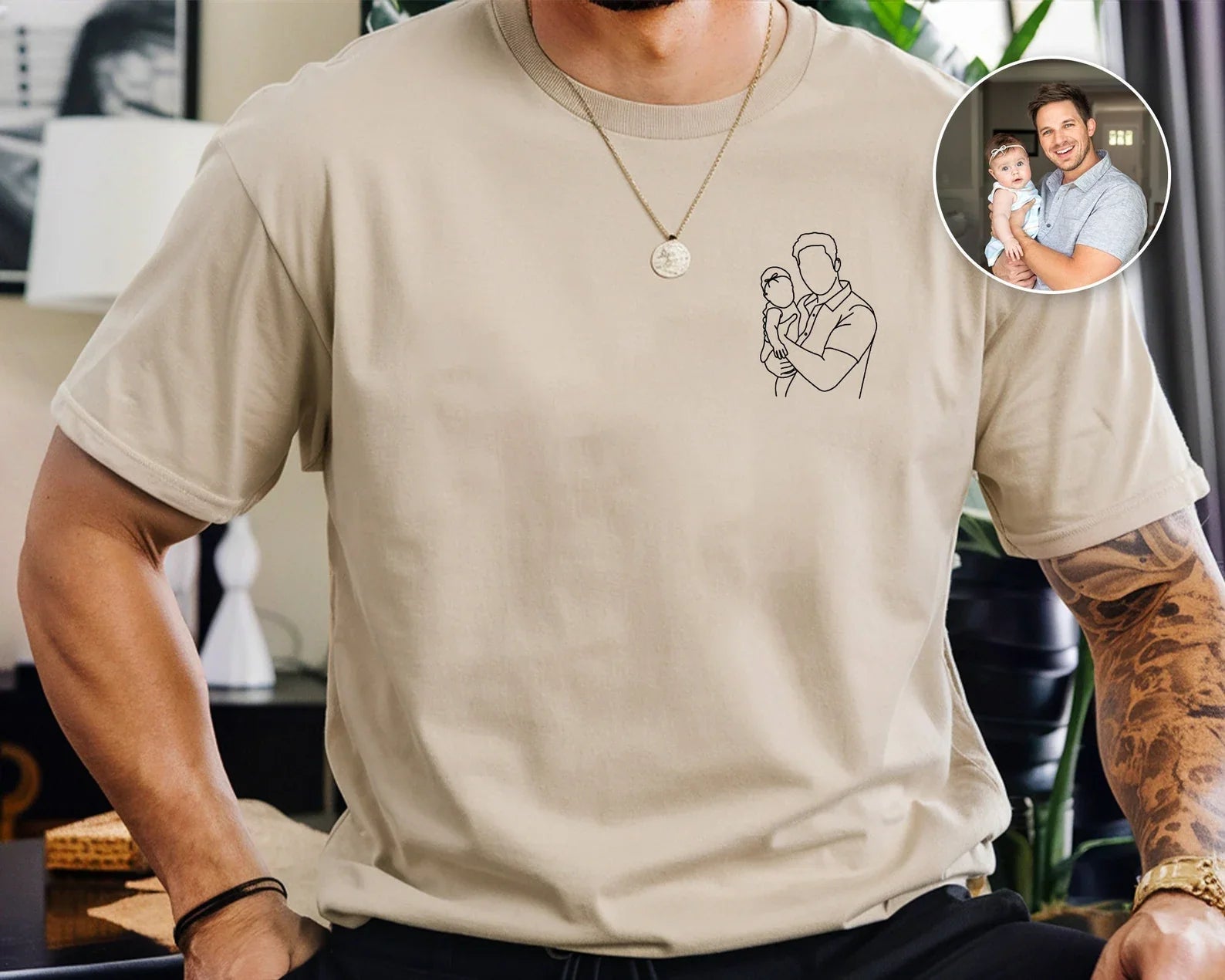Dad and me-Custom Photo Shirt