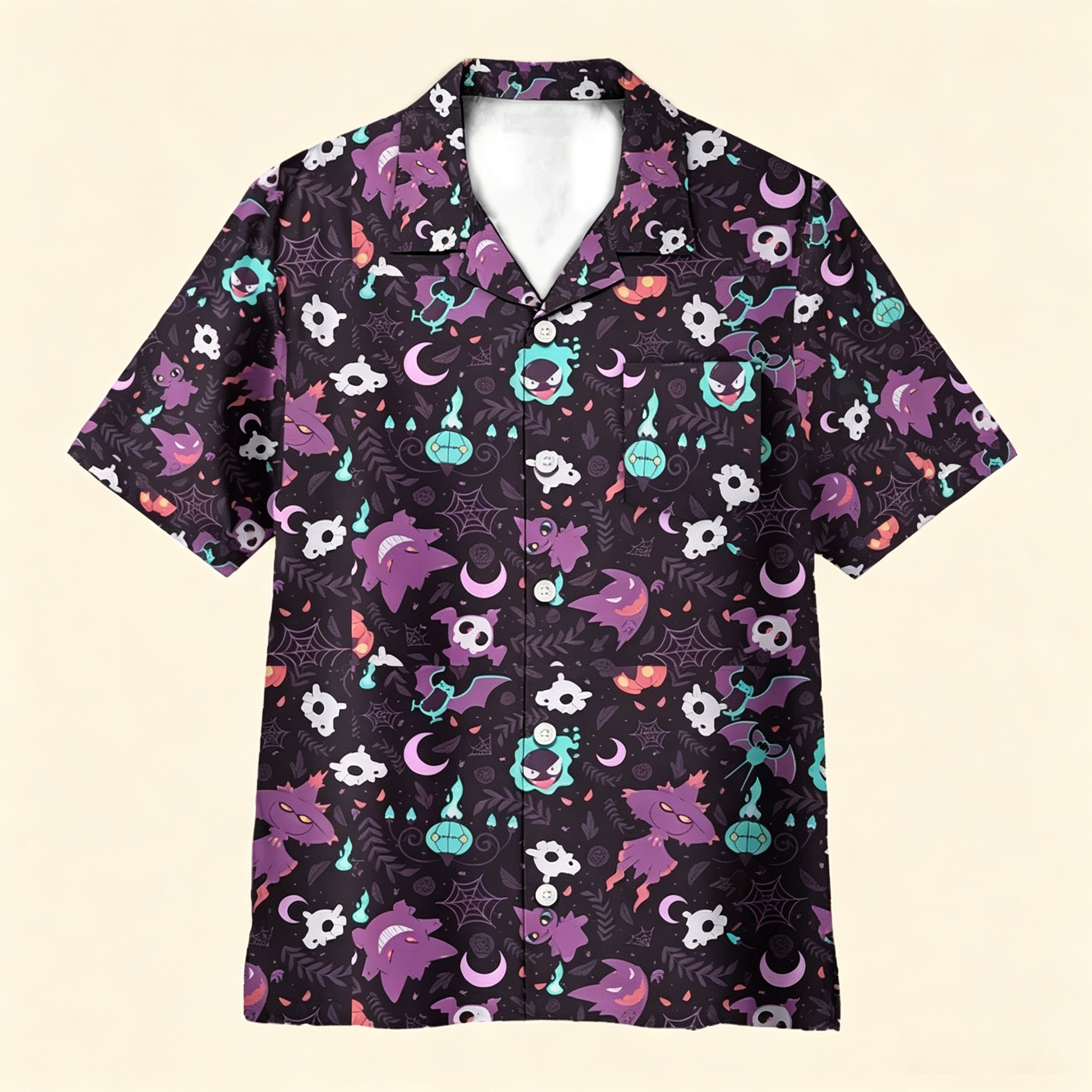 Lavender Town PoMo Pattern Hawaiian Shirt