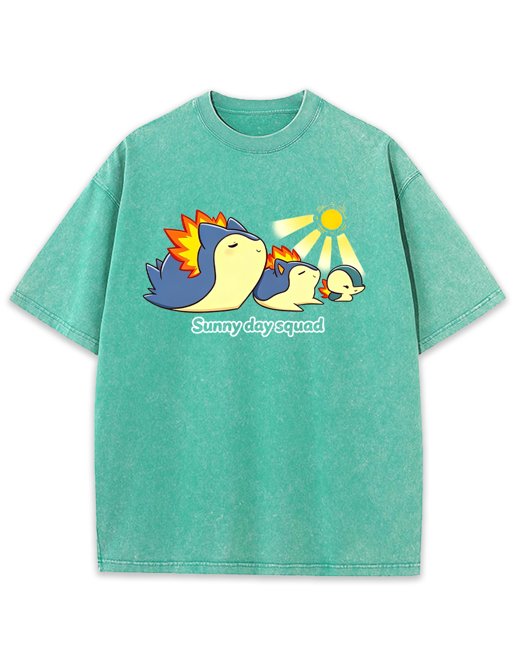 Parent & Kid Typhlosion Sunny Day Squad Vintage Washed T-Shirt