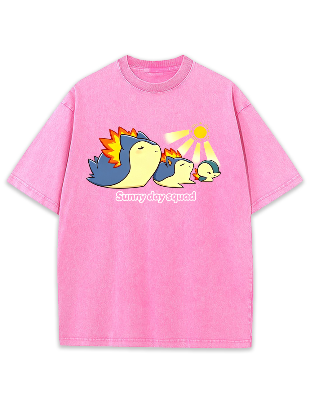 Parent & Kid Typhlosion Sunny Day Squad Vintage Washed T-Shirt