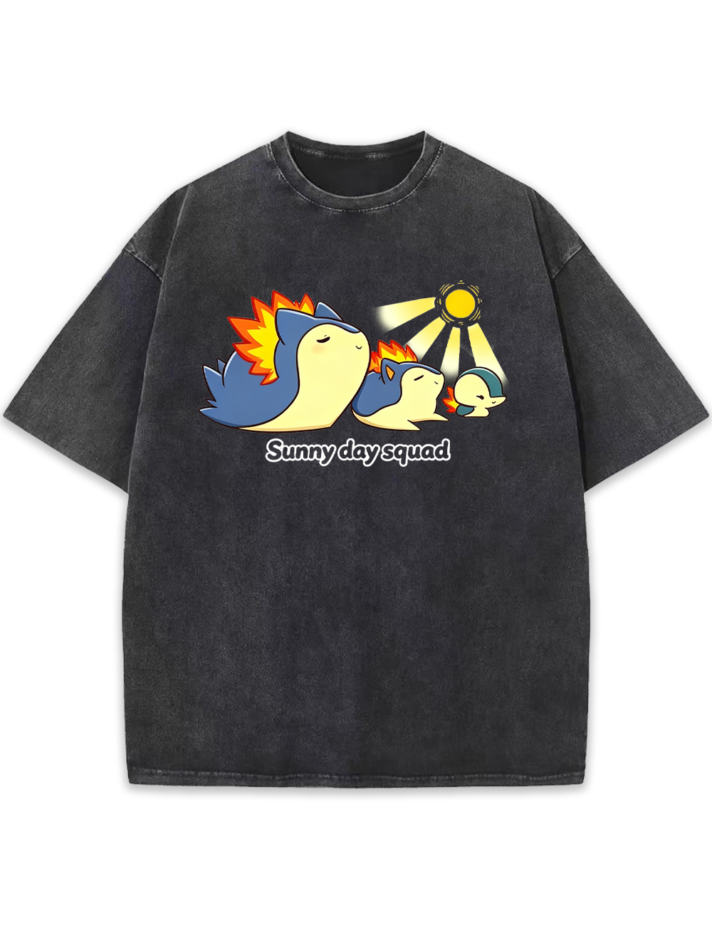 Parent & Kid Typhlosion Sunny Day Squad Vintage Washed T-Shirt