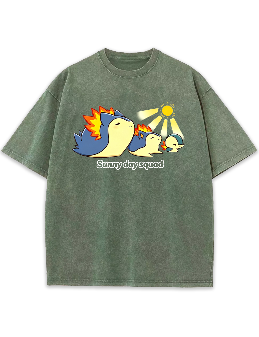 Parent & Kid Typhlosion Sunny Day Squad Vintage Washed T-Shirt