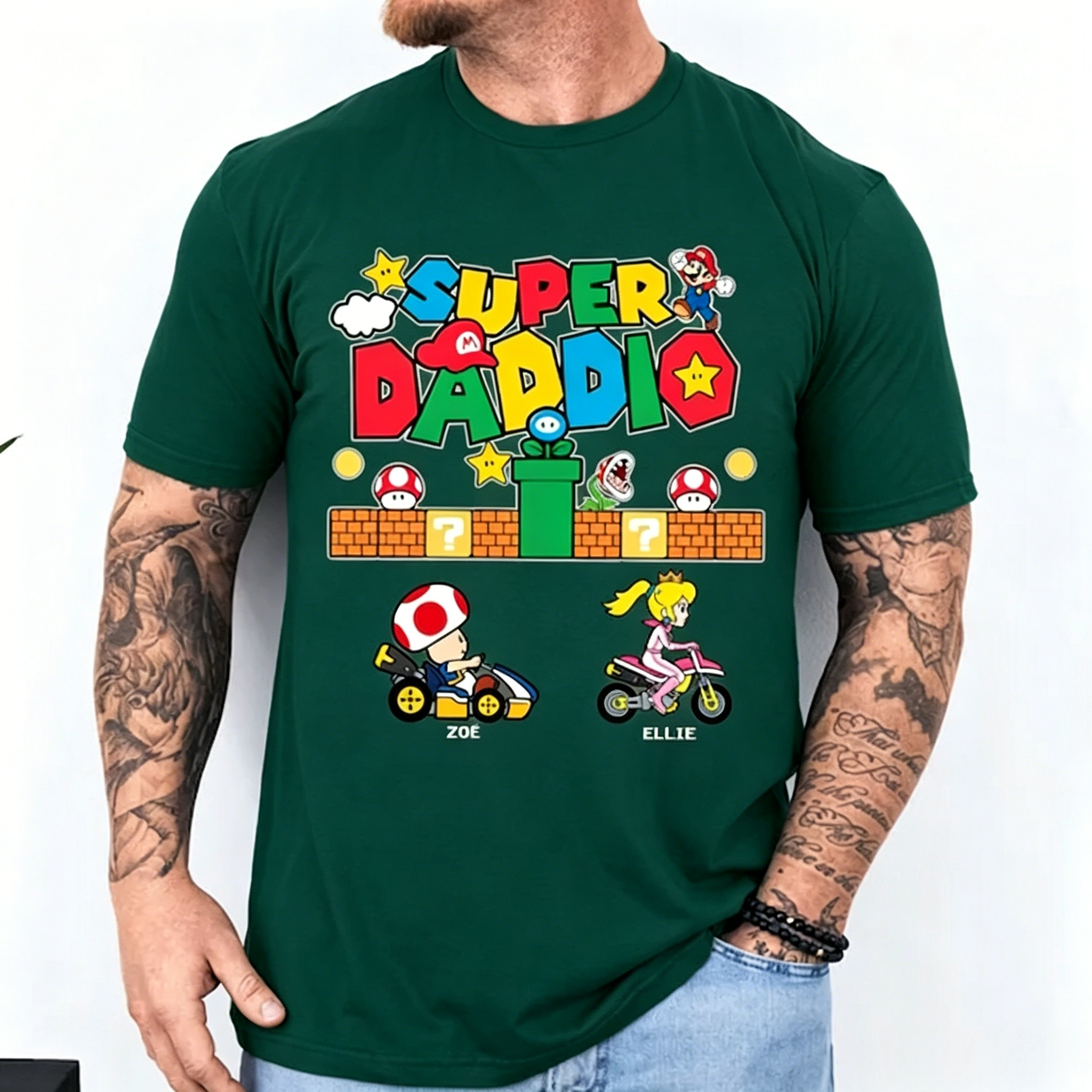 Custom Super Daddio Shirt, Funny Dad Shirt
