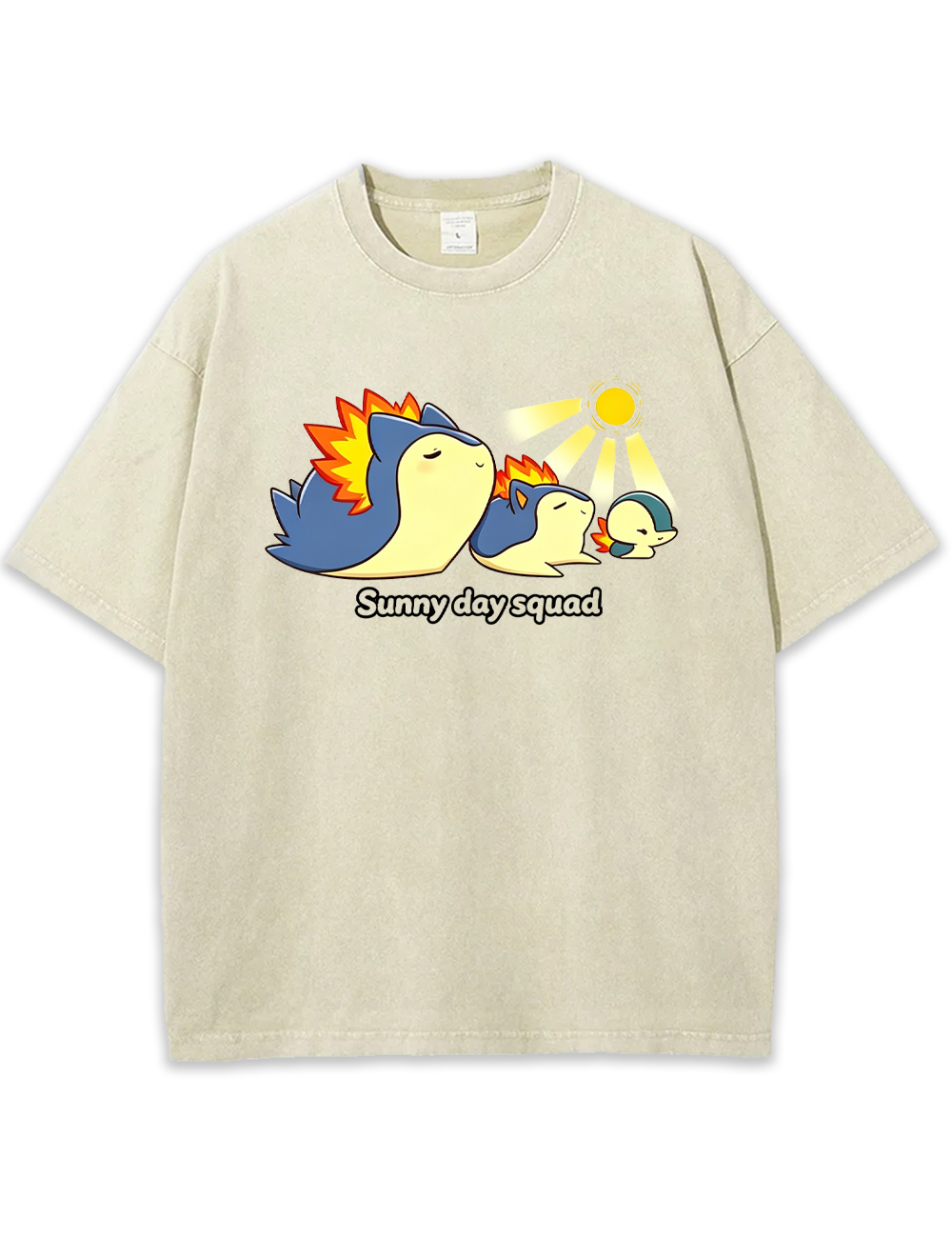 Parent & Kid Typhlosion Sunny Day Squad Vintage Washed T-Shirt