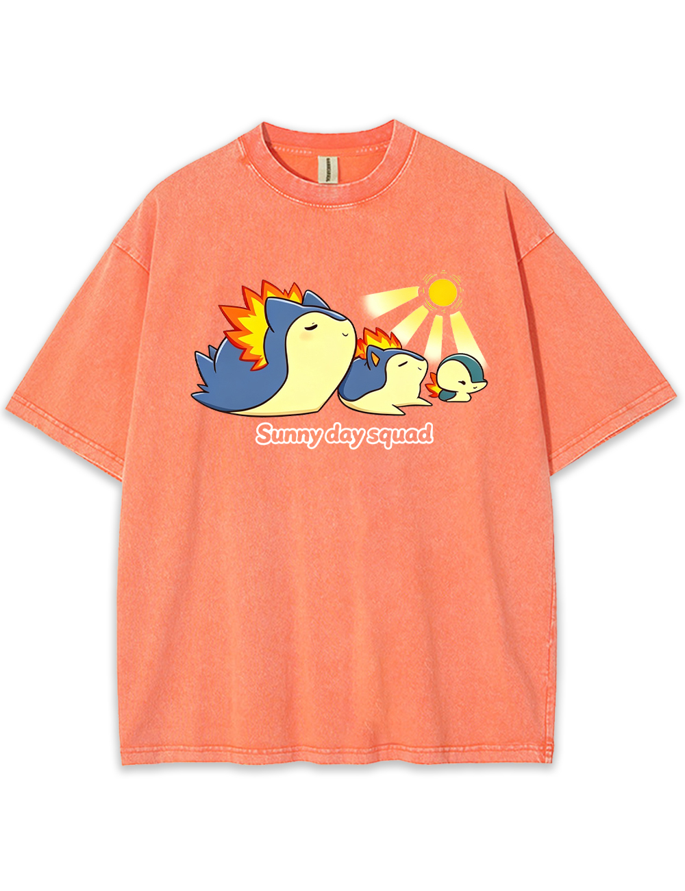 Parent & Kid Typhlosion Sunny Day Squad Vintage Washed T-Shirt