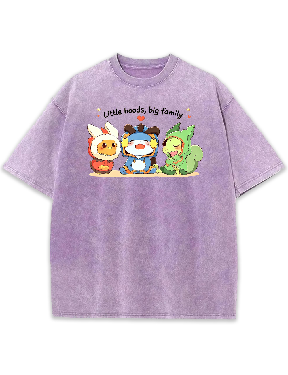 Parent & Kid Blaziken Mudkip Sceptile Hoodie Style Vintage Washed T-Shirt