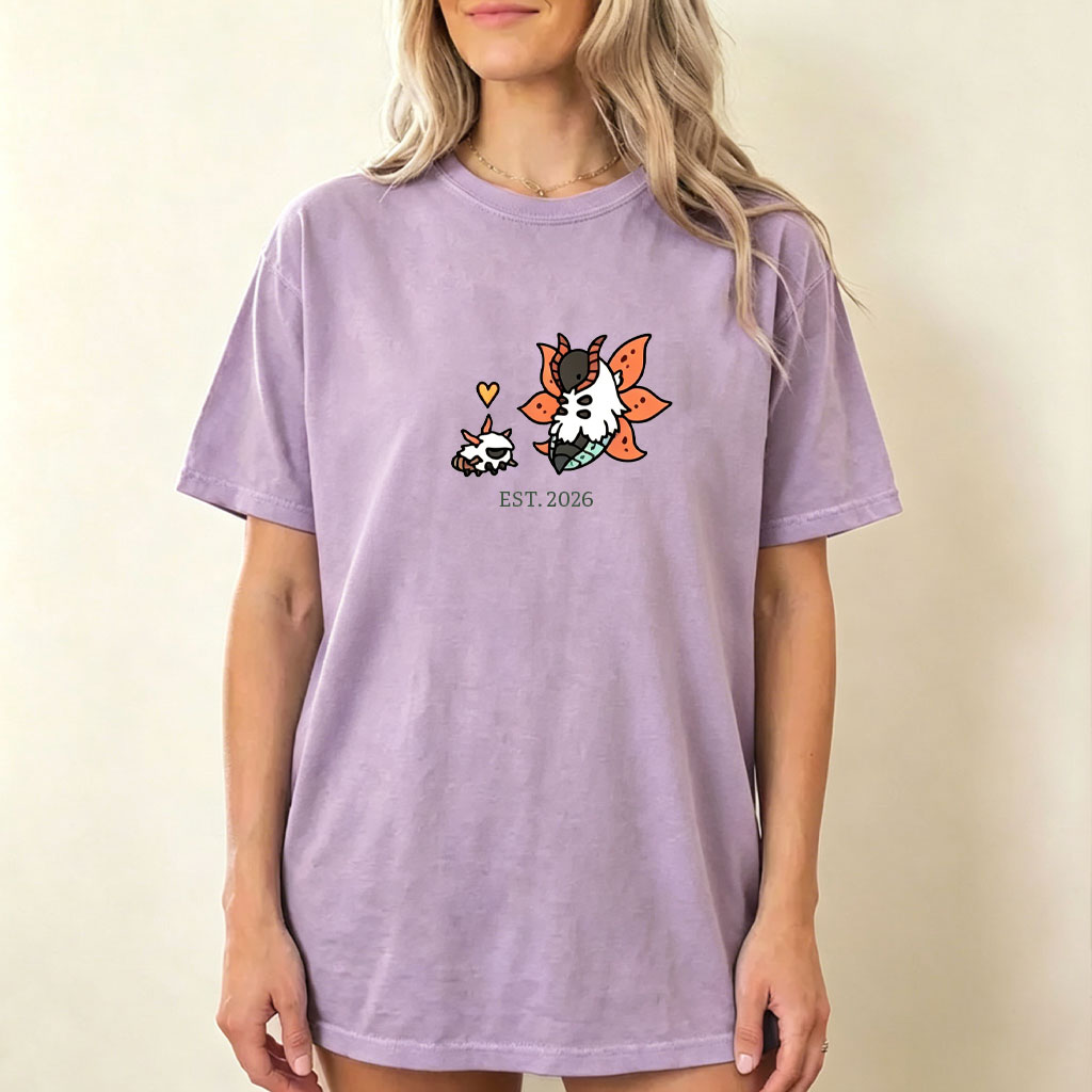 Cute Parent & Kid Volcarona Vintage Washed T-Shirt