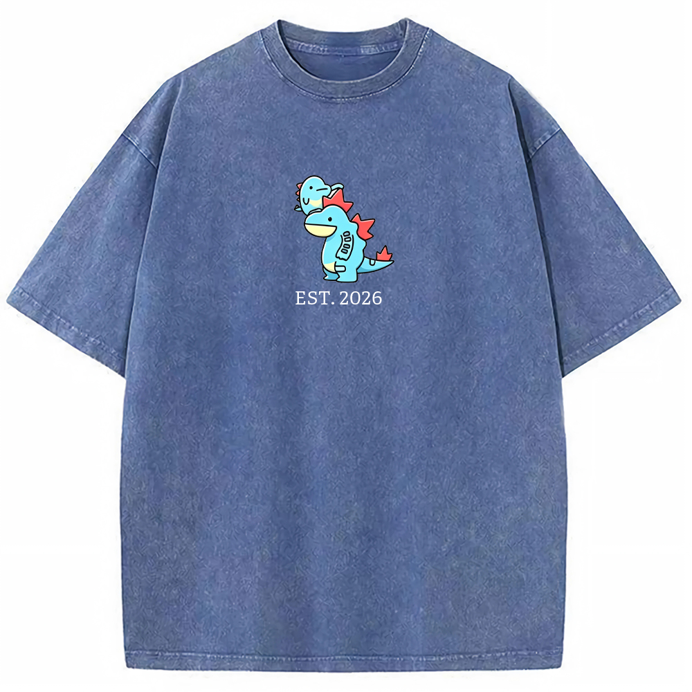 Cute Parent & Kid Feraligatr Vintage Washed T-Shirt