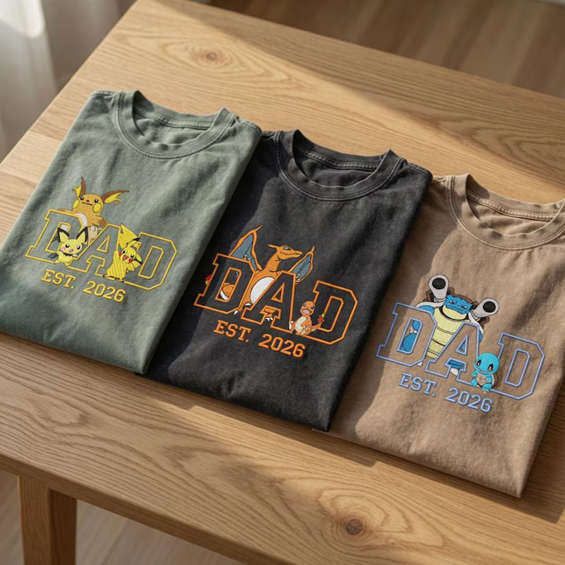 PokaDaD Embroidered Washed Shirt