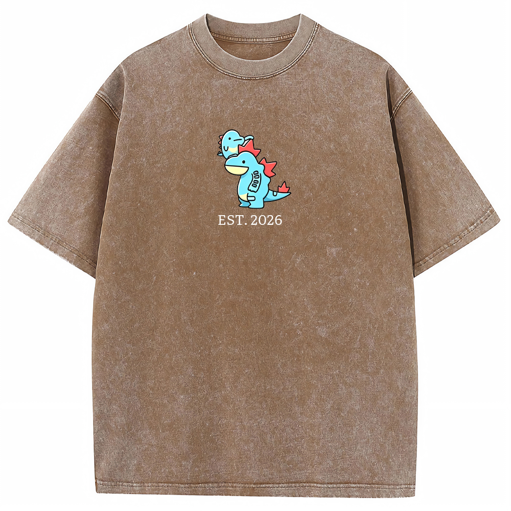 Cute Parent & Kid Feraligatr Vintage Washed T-Shirt