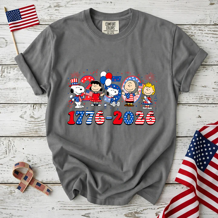 America 250 Years 1776-2026 Patriotic Friends Party T-Shirt