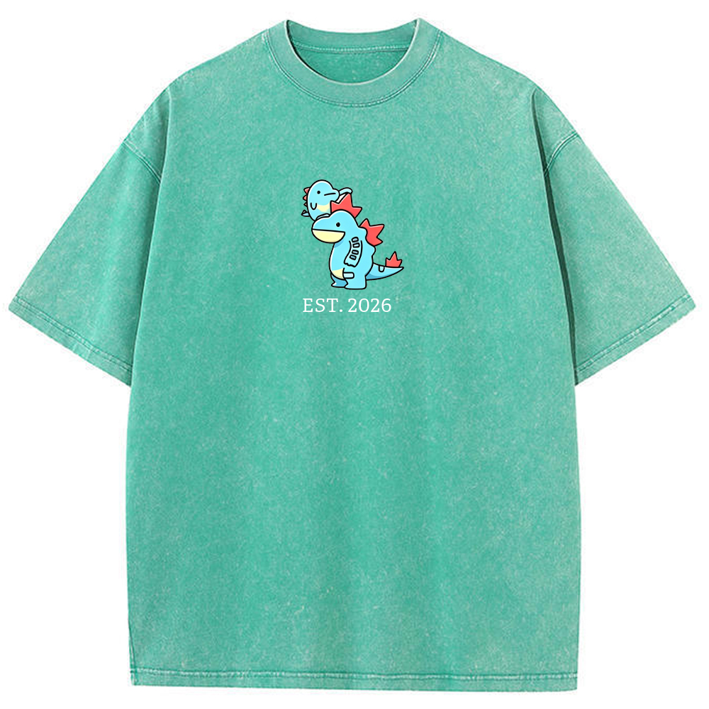 Cute Parent & Kid Feraligatr Vintage Washed T-Shirt