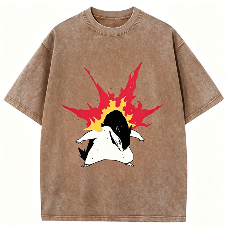 Pokémon Typhlosion Unisex Vintage Washed Tee