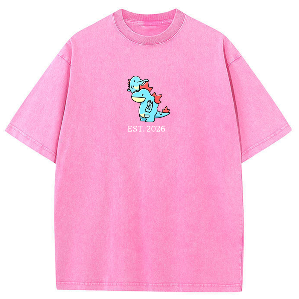Cute Parent & Kid Feraligatr Vintage Washed T-Shirt