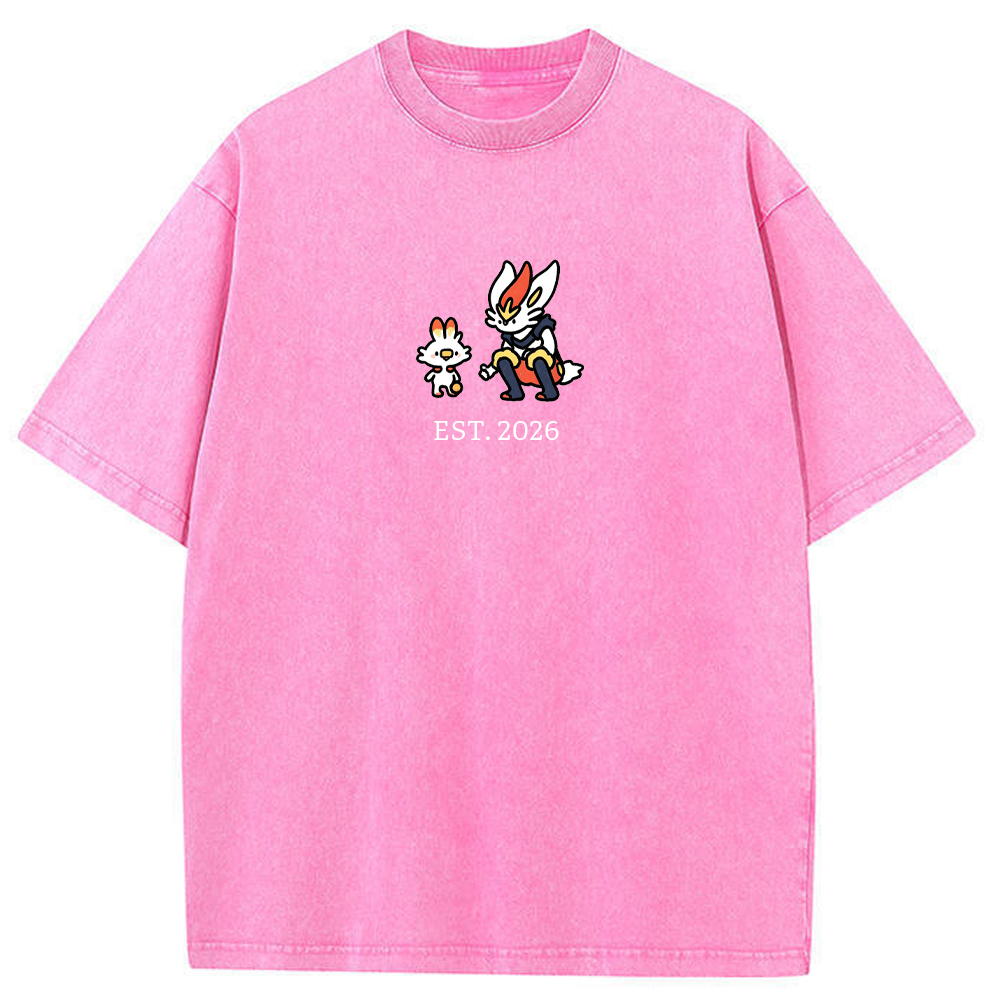 Cute Parent & Kid Cinderace Vintage Washed T-Shirt