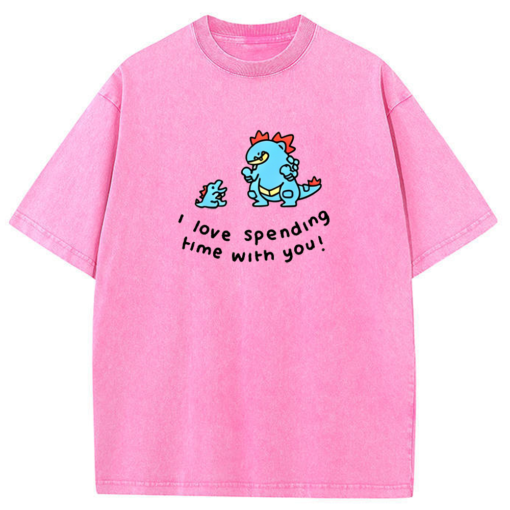 Spending Time Together Love Quote Vintage Washed T-Shirt | Pokemon Anime
