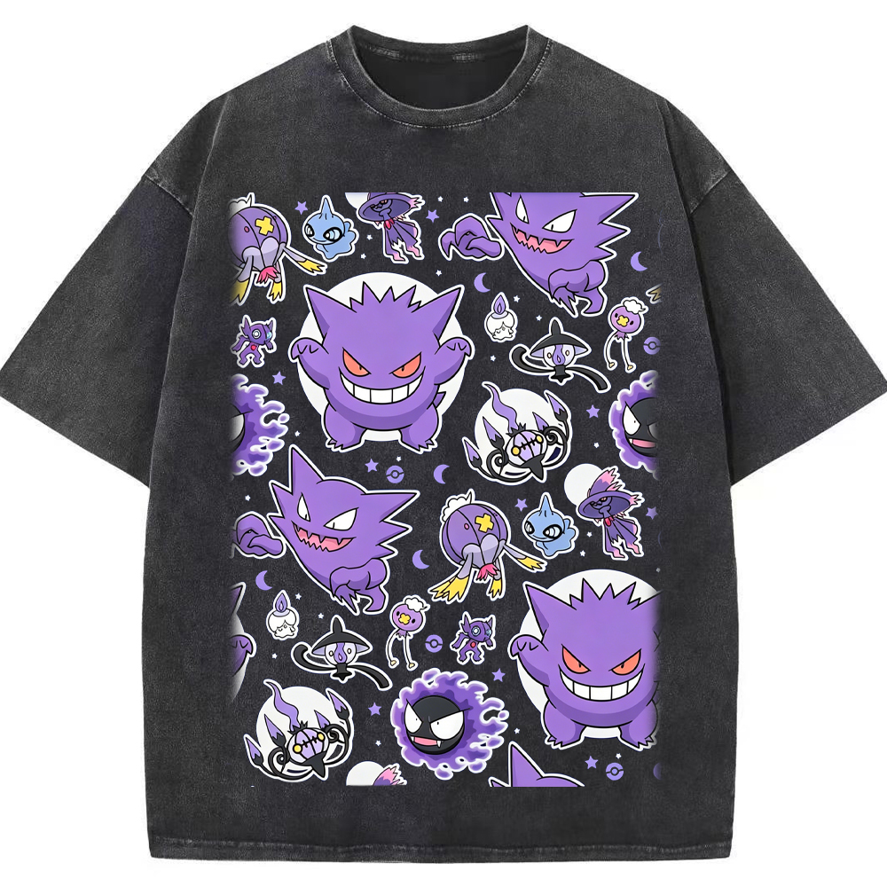 Ghostly Gathering Pokemon Anime Vintage Tee | Pokemon