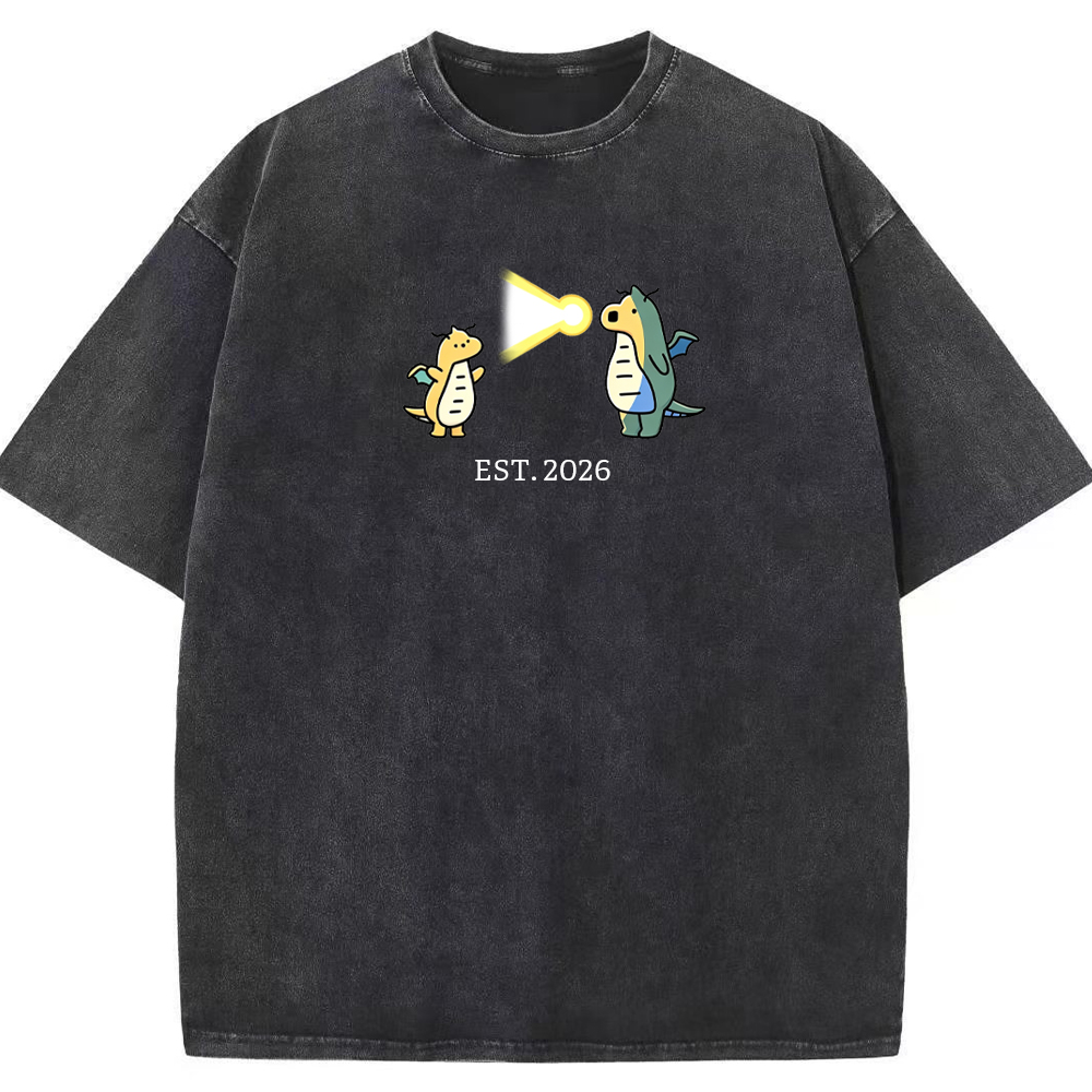 Cute Parent & Kid Dragonite Vintage Washed T-Shirt