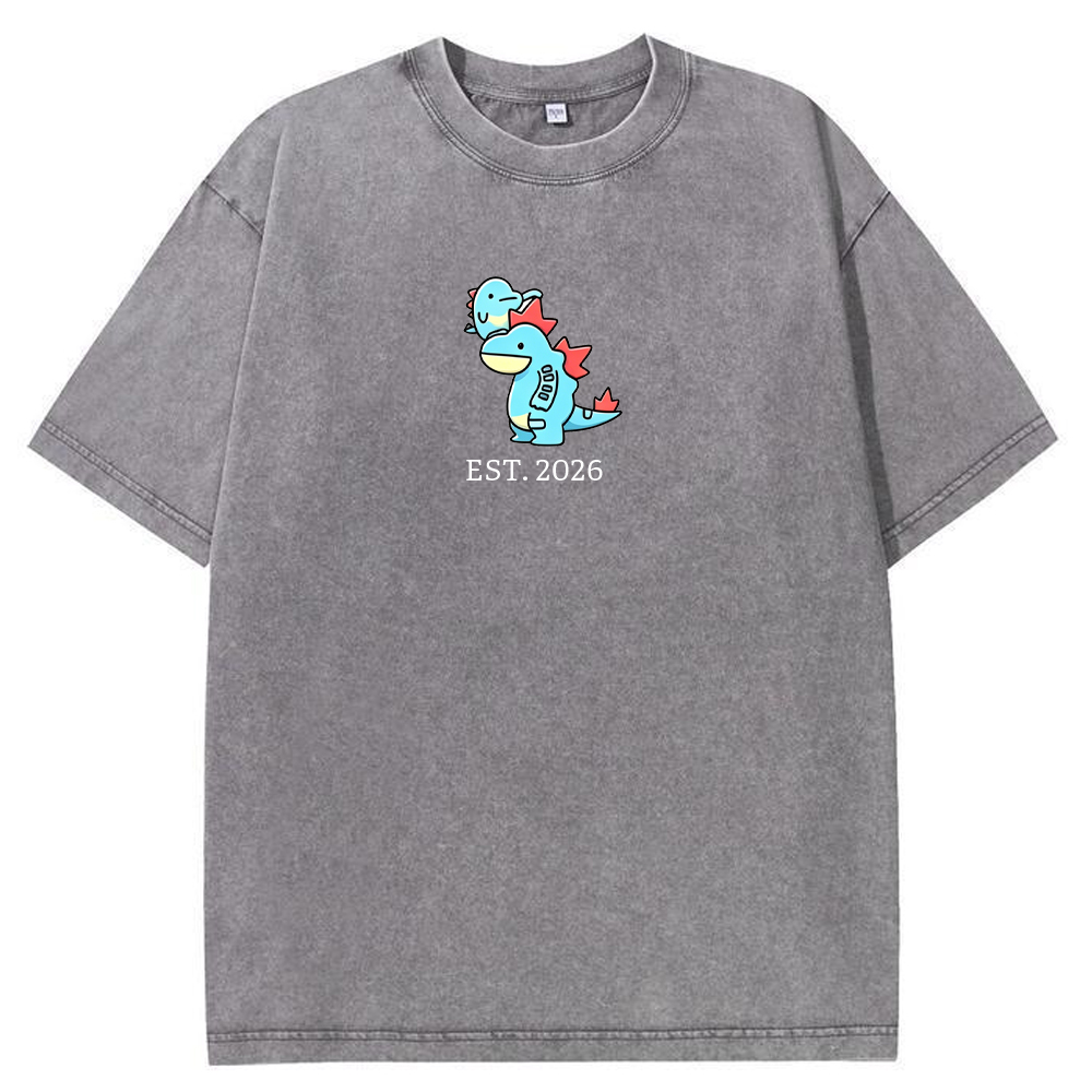 Cute Parent & Kid Feraligatr Vintage Washed T-Shirt