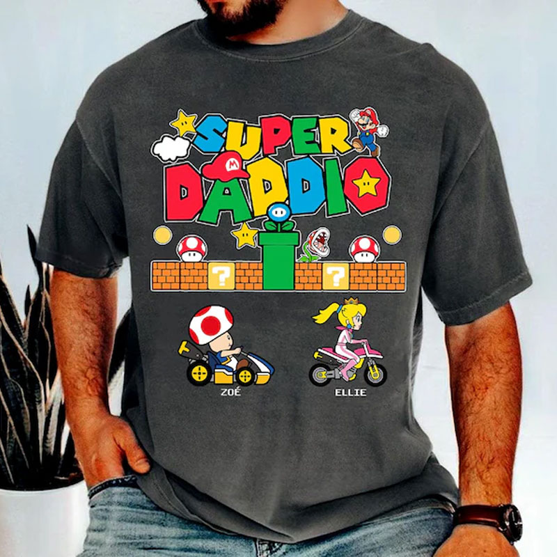 Custom Super Daddio Shirt, Funny Dad Shirt