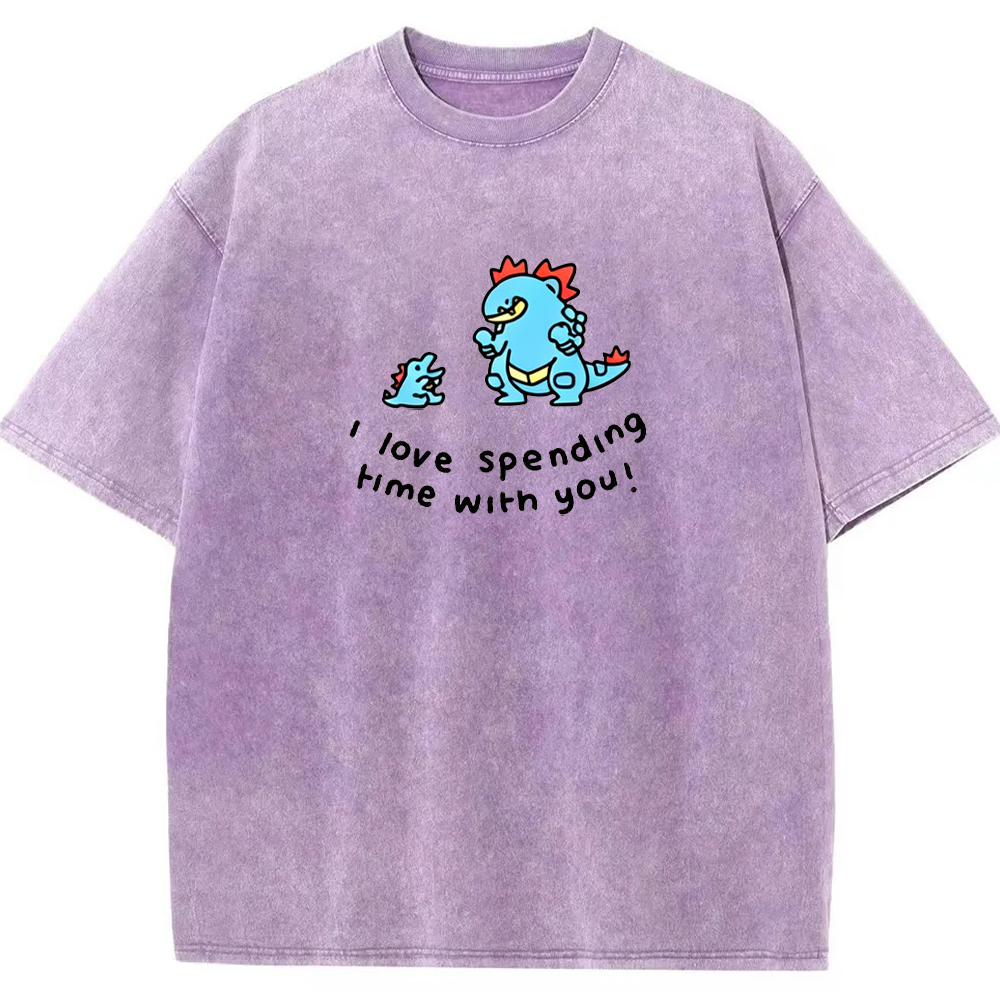 Spending Time Together Love Quote Vintage Washed T-Shirt | Pokemon Anime