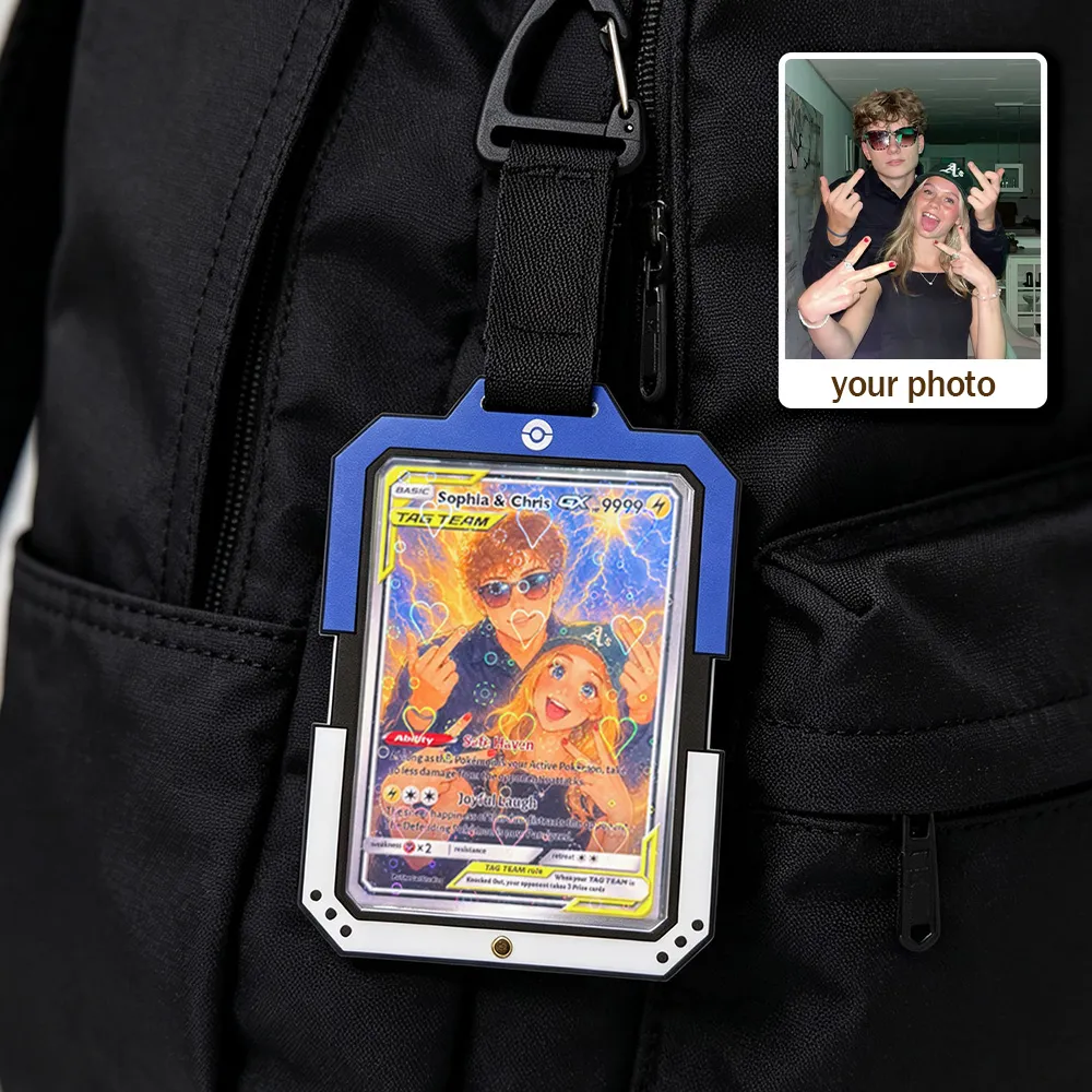 ♥️Personalized Couple Anime Art Trading Card Acrylic Pendant