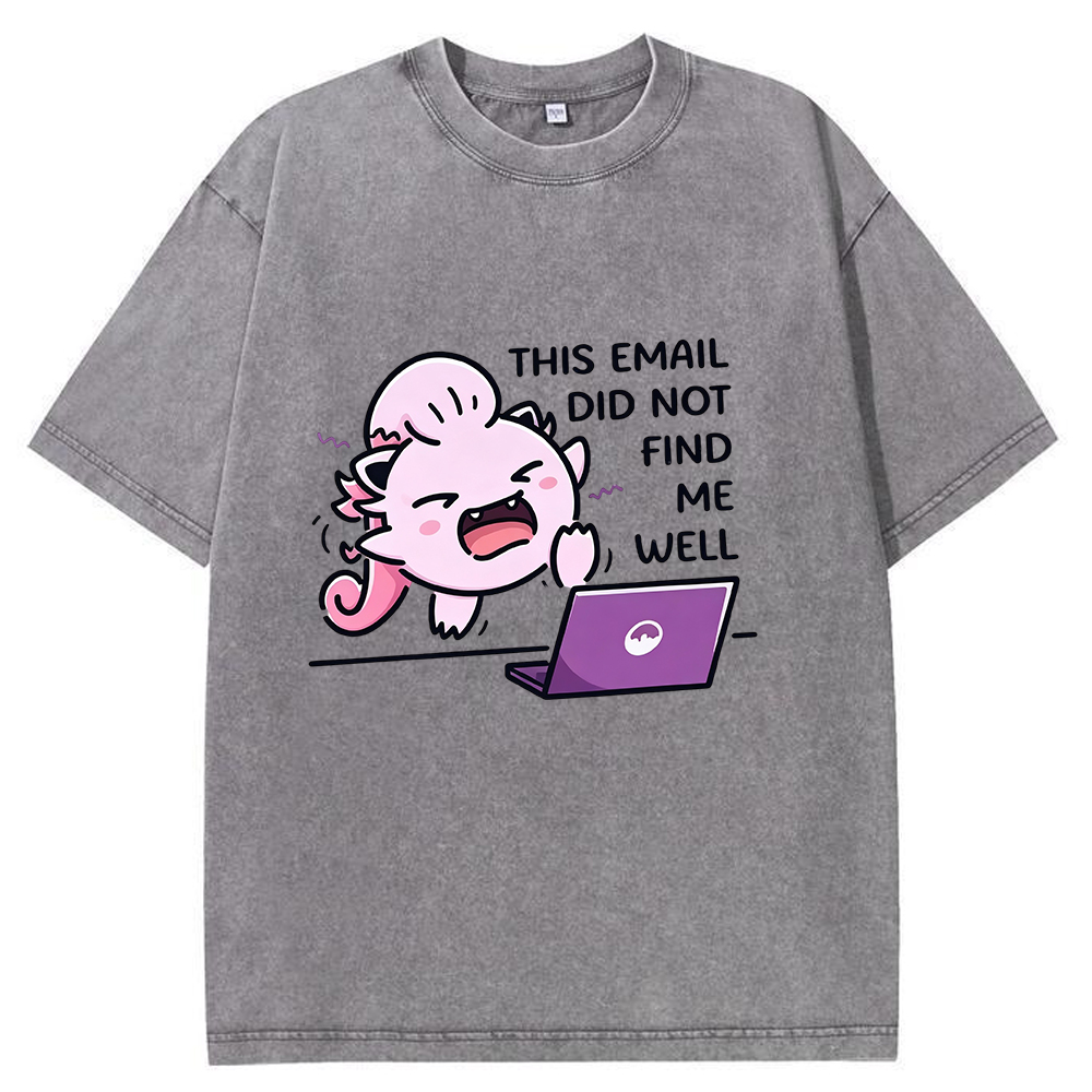 Vintage Washed Jigglypuff T-Shirt, Funny Work Meme Pokemon Tee