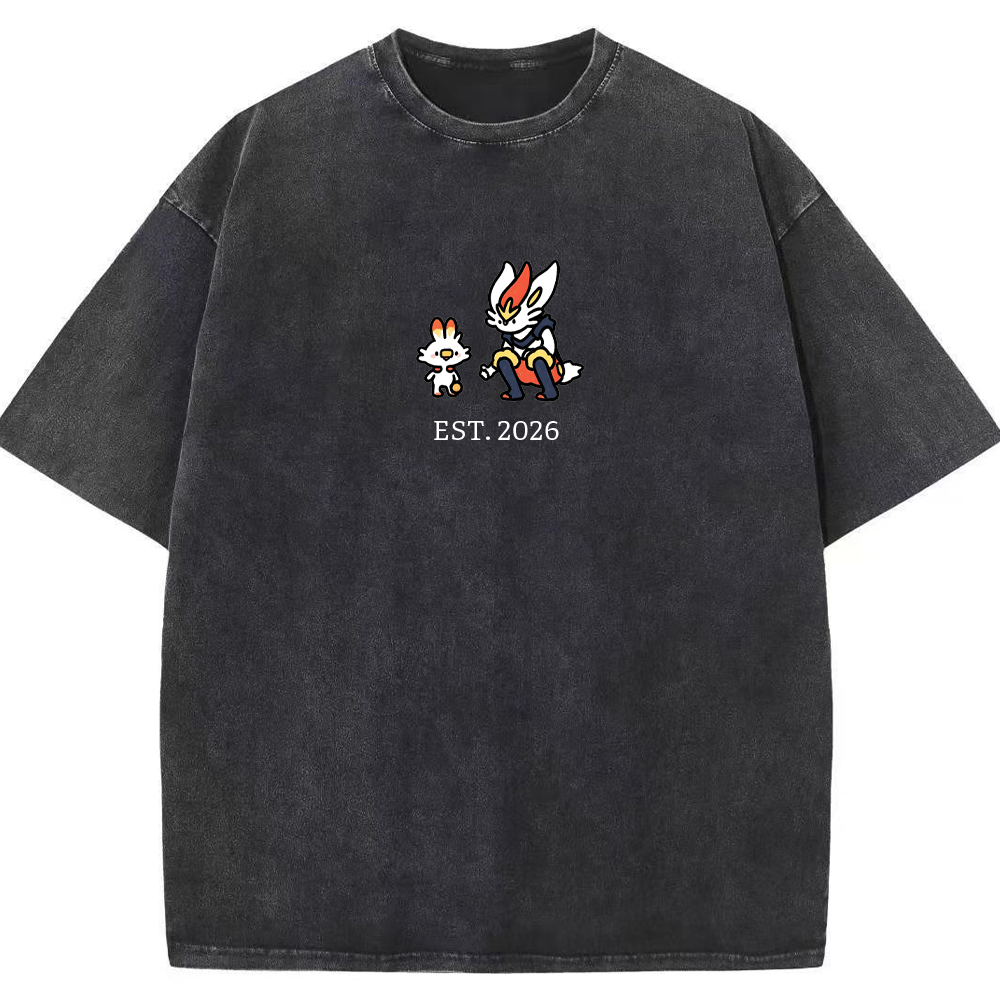 Cute Parent & Kid Cinderace Vintage Washed T-Shirt