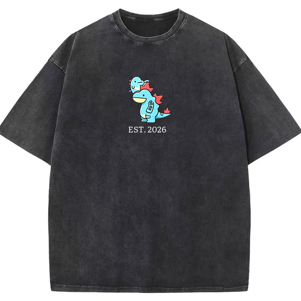 Cute Parent & Kid Feraligatr Vintage Washed T-Shirt