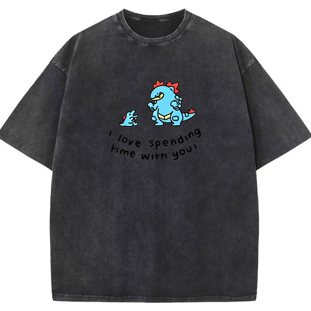 Spending Time Together Love Quote Vintage Washed T-Shirt | Pokemon Anime