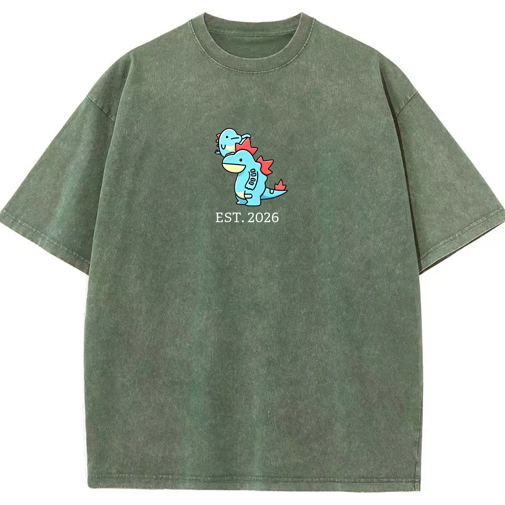 Cute Parent & Kid Feraligatr Vintage Washed T-Shirt