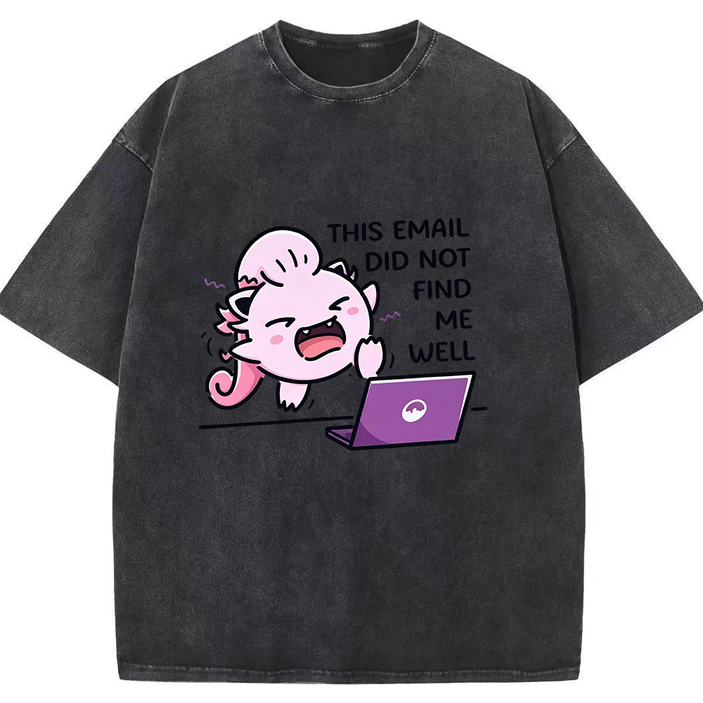 Vintage Washed Jigglypuff T-Shirt, Funny Work Meme Pokemon Tee