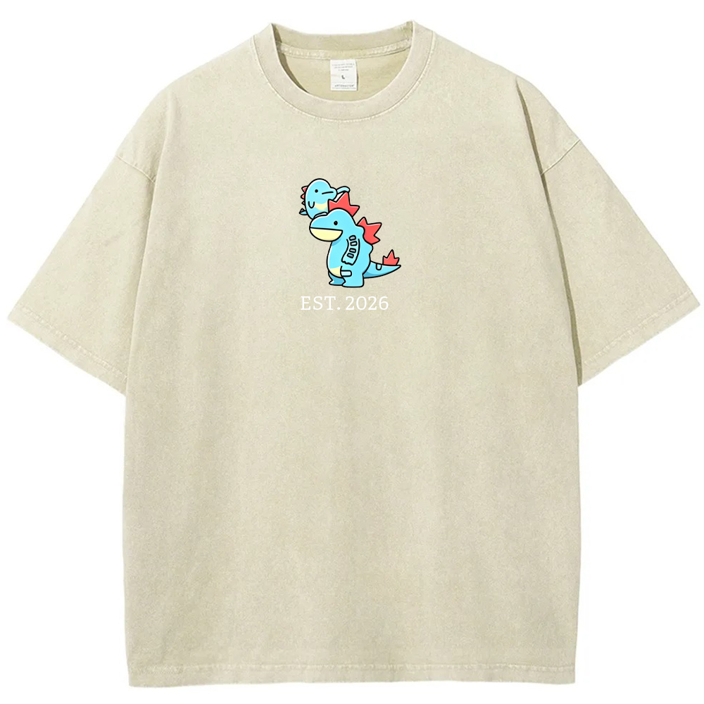 Cute Parent & Kid Feraligatr Vintage Washed T-Shirt