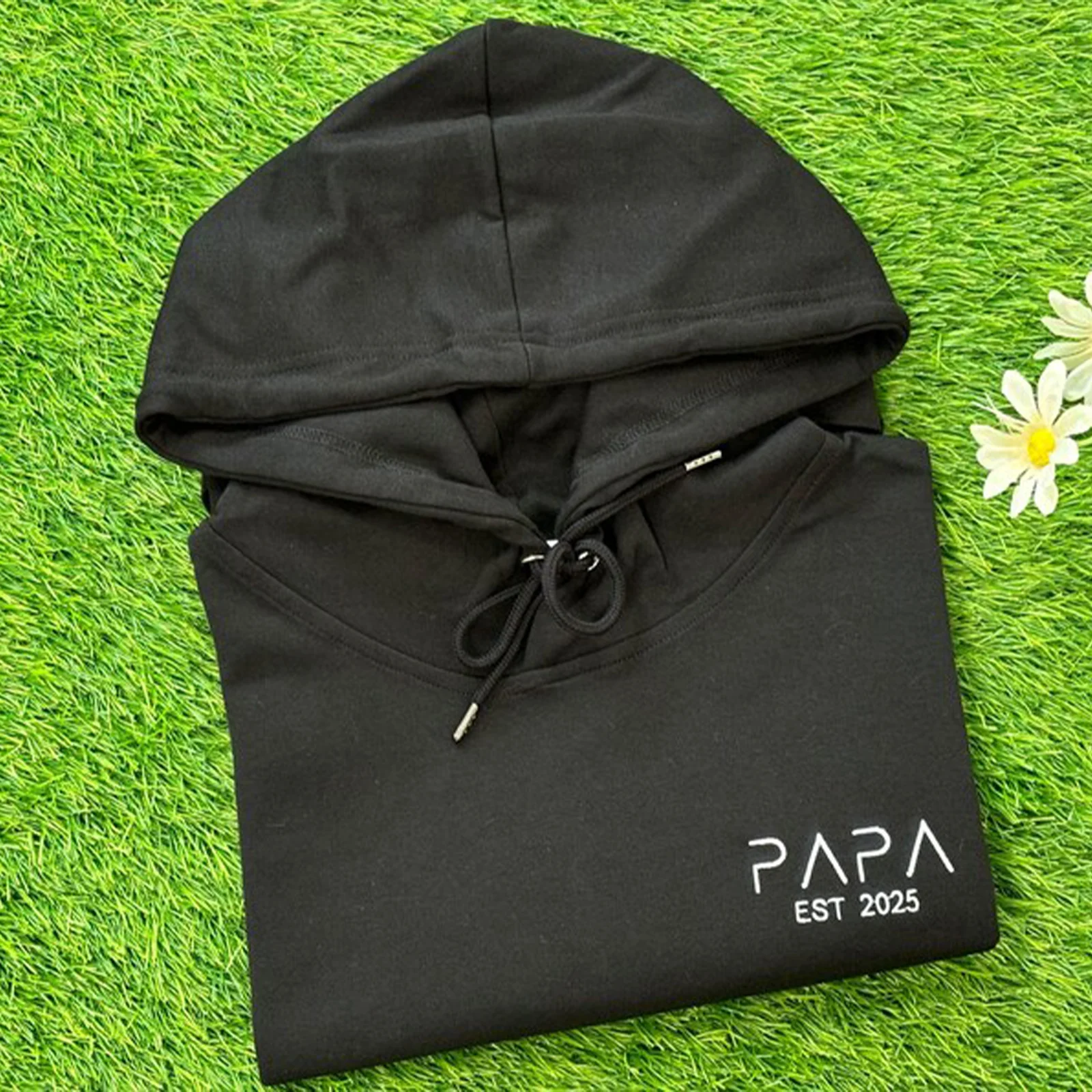 Personalized Papa Embroidered Sweatshirt | New Dad Gift & Father's Day Present