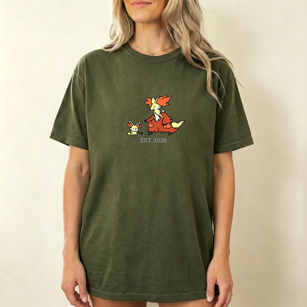 Cute Parent & Kid Delphox Vintage Washed T-Shirt