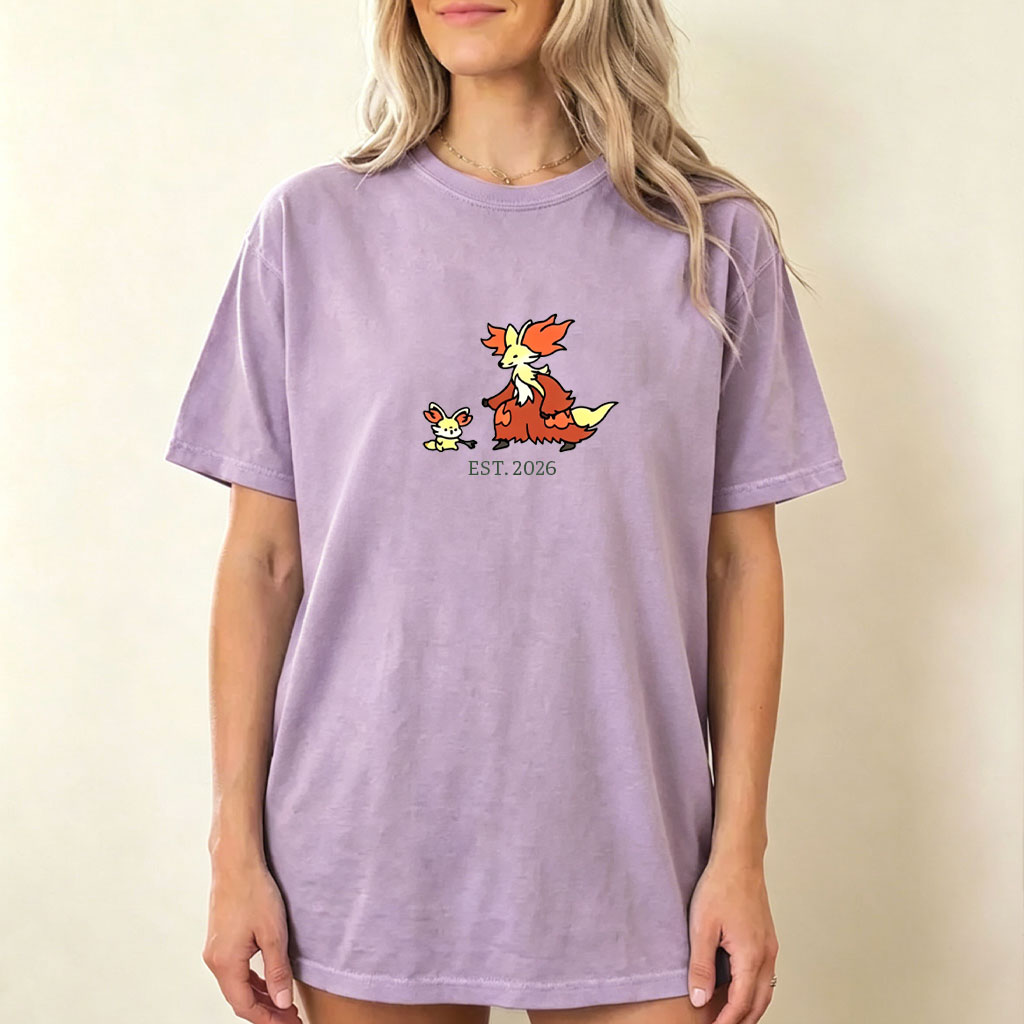 Cute Parent & Kid Delphox Vintage Washed T-Shirt