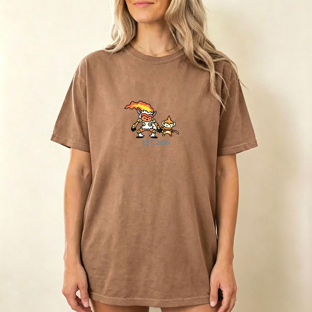 Cute Parent & Kid Infernape Vintage Washed T-Shirt