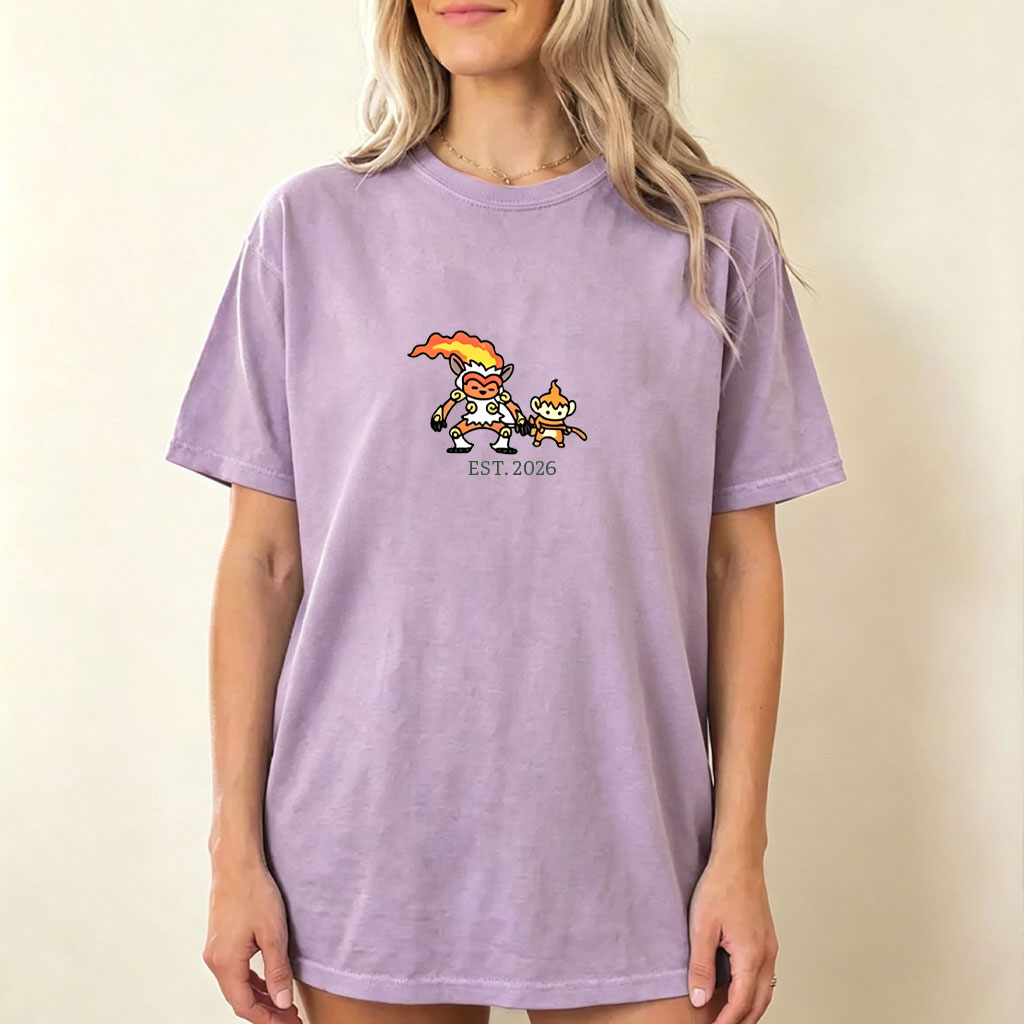 Cute Parent & Kid Infernape Vintage Washed T-Shirt