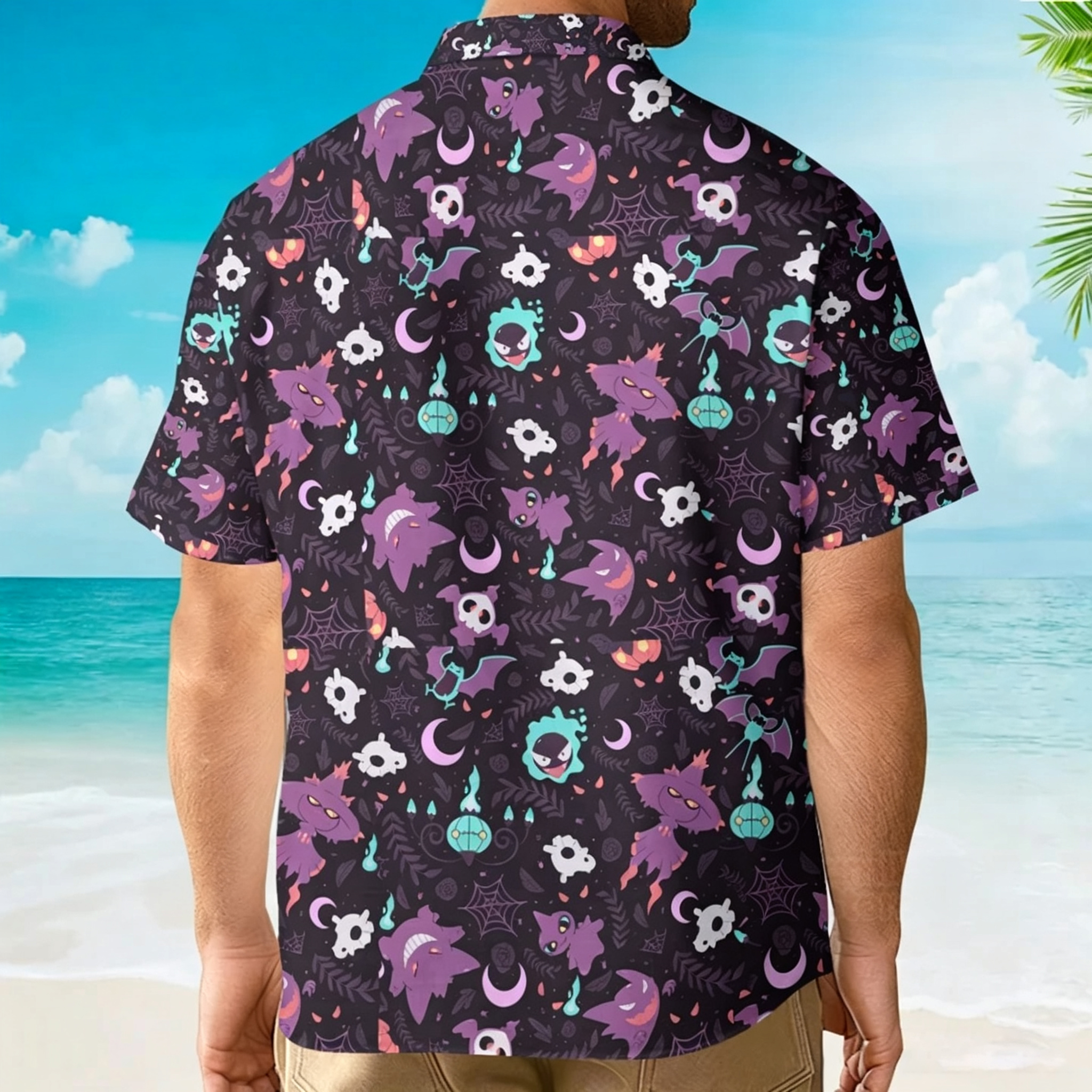 Lavender Town PoMo Pattern Hawaiian Shirt