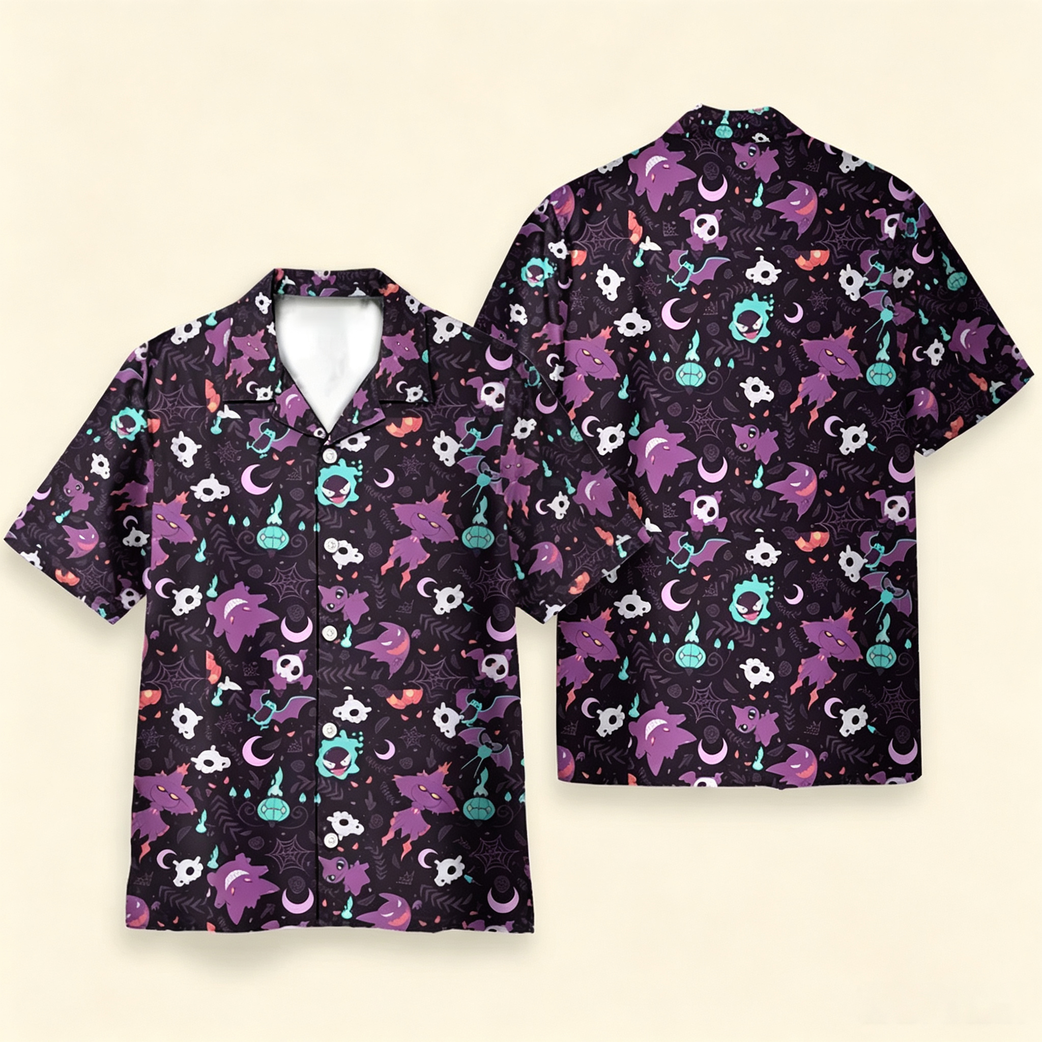 Lavender Town PoMo Pattern Hawaiian Shirt