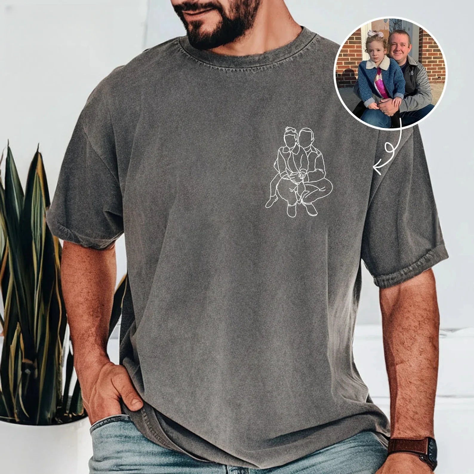 Dad and me-Custom Photo Shirt
