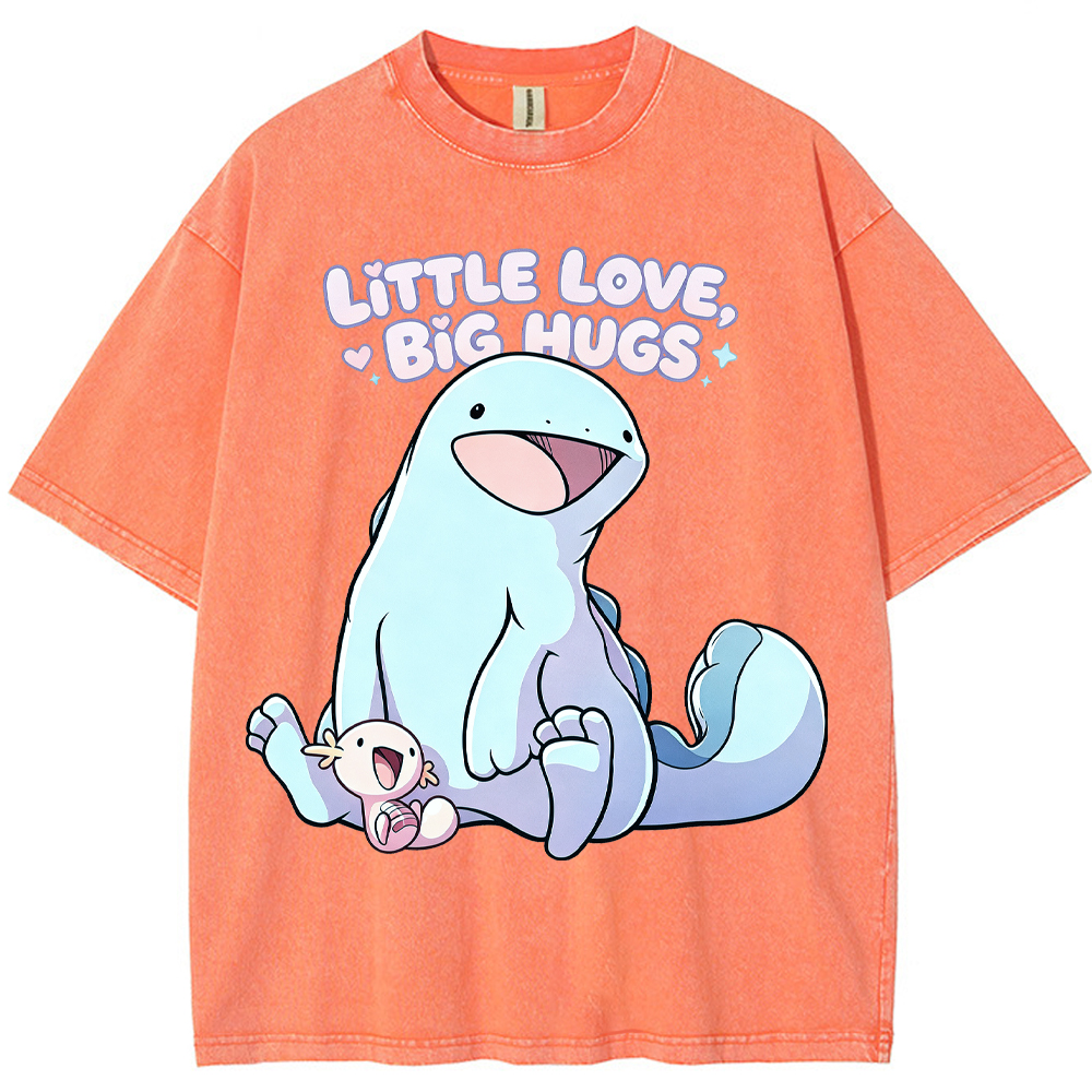 Parent & Kid Quagsire & Axolotl Wooper Vintage Washed T-Shirt
