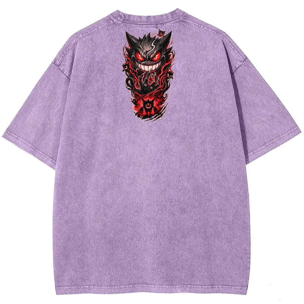Oriental Cloud Gengar Tattoo Tee | Pokemon Anime