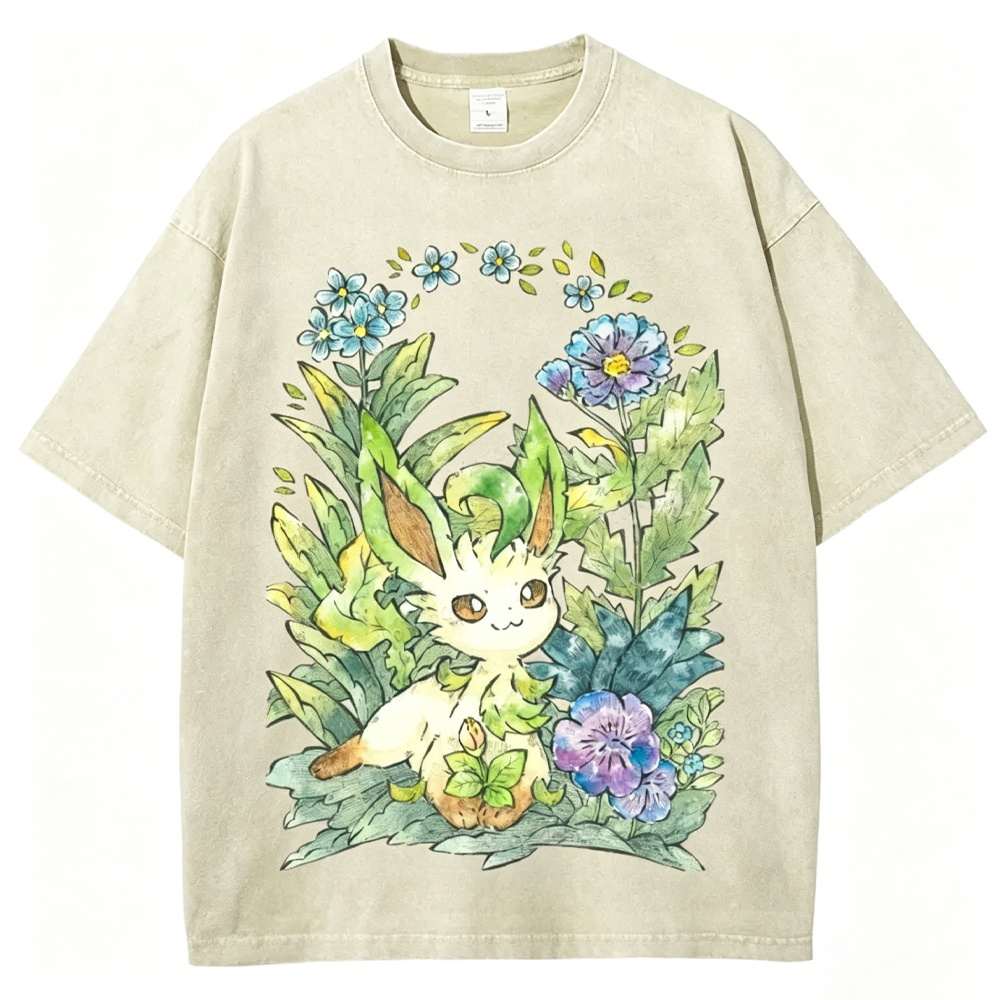 Forest Leaf Guardian Unisex Vintage Washed Tee