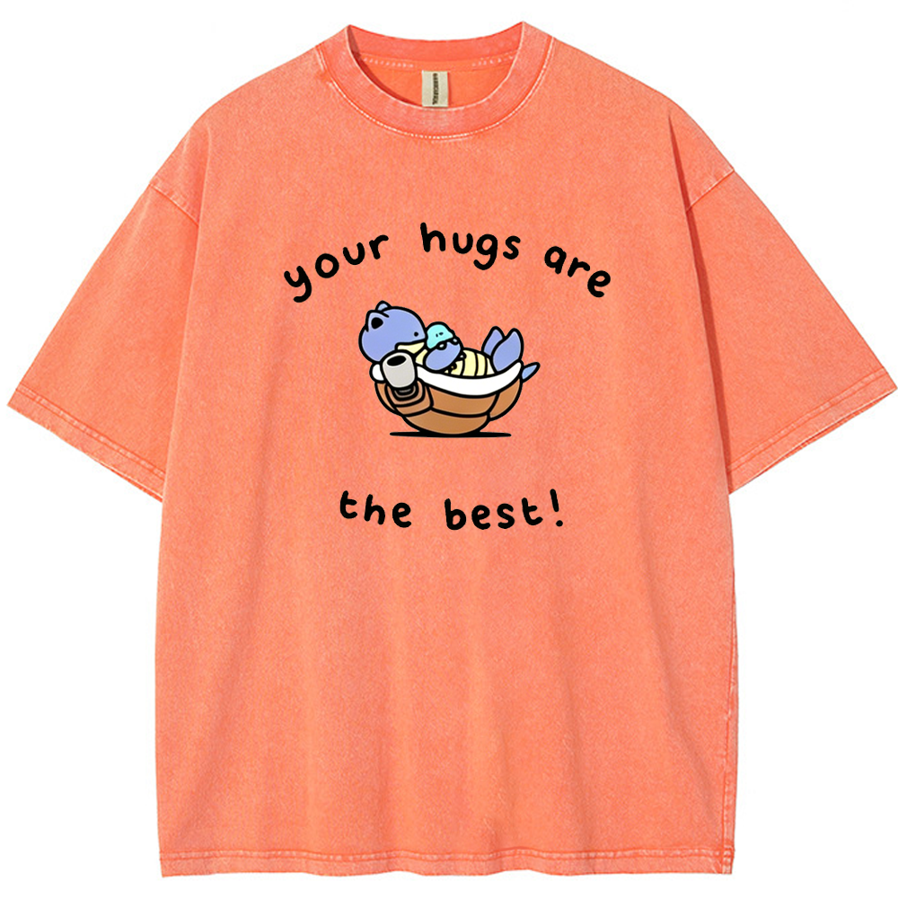 Best Hugs Love Quote Vintage Washed T-Shirt | Pokemon Anime