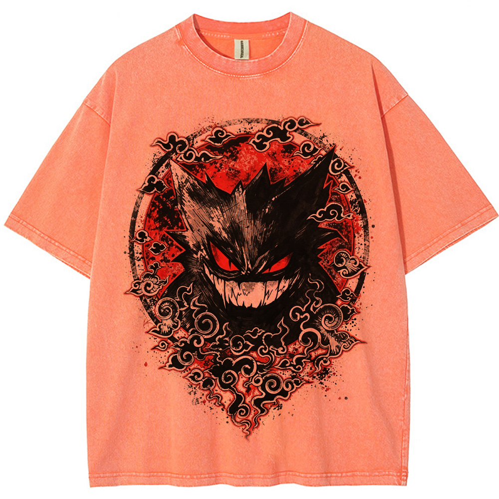Oriental Cloud Gengar Tattoo Tee | Pokemon Anime