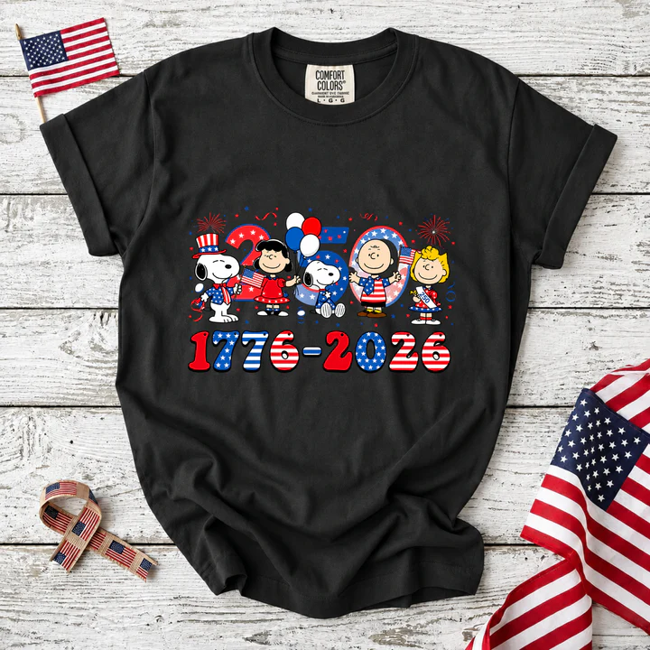 America 250 Years 1776-2026 Patriotic Friends Party T-Shirt