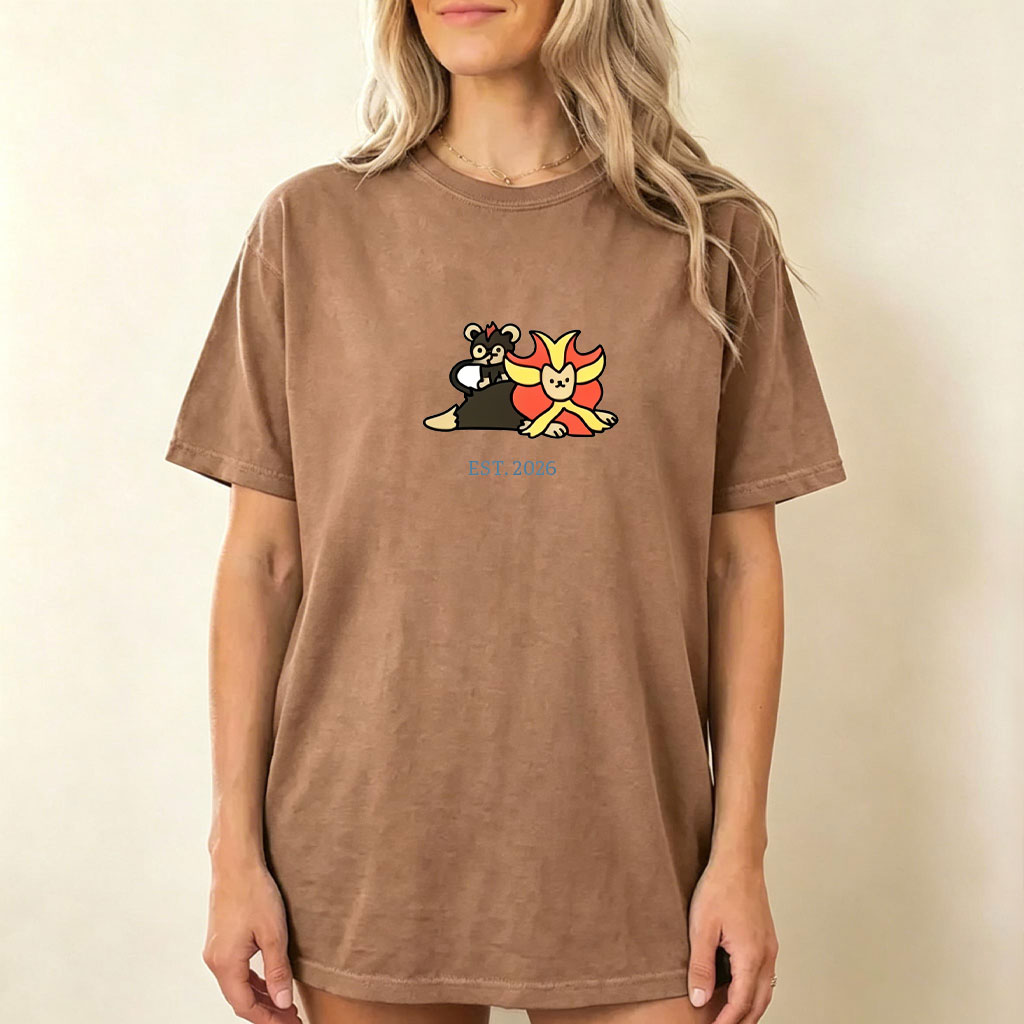Cute Parent & Kid Pyroar Vintage Washed T-Shirt