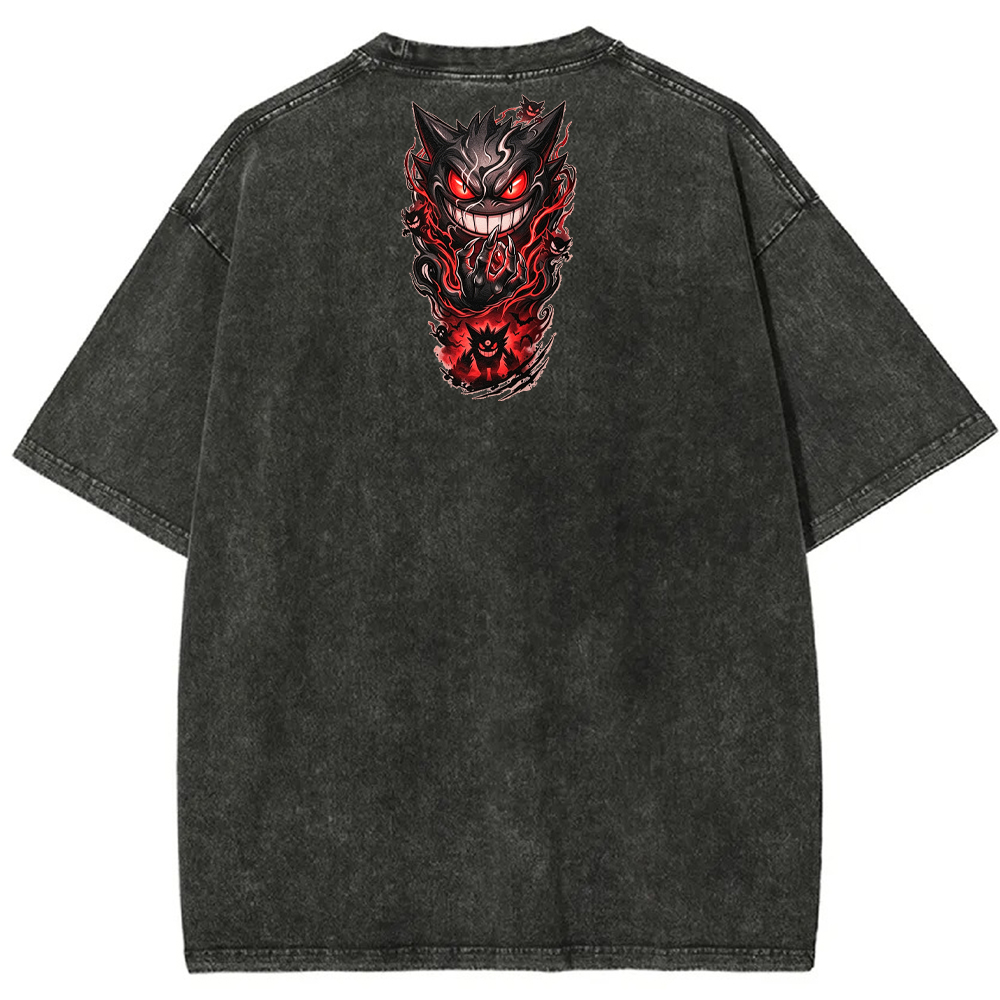 Oriental Cloud Gengar Tattoo Tee | Pokemon Anime